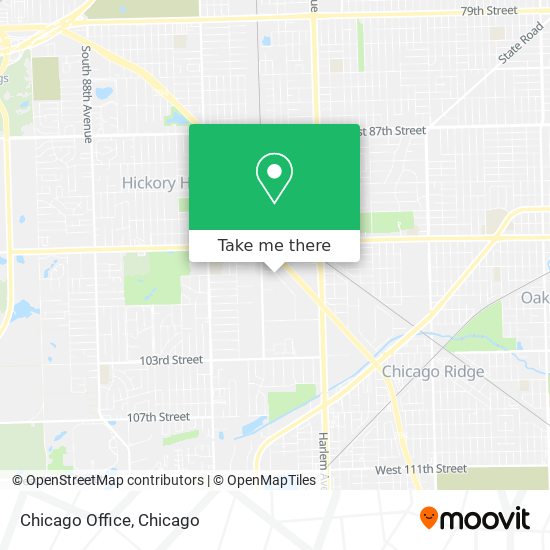 Mapa de Chicago Office