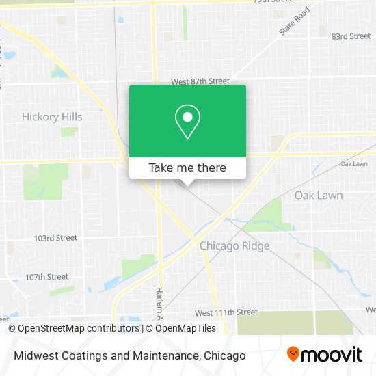 Midwest Coatings and Maintenance map