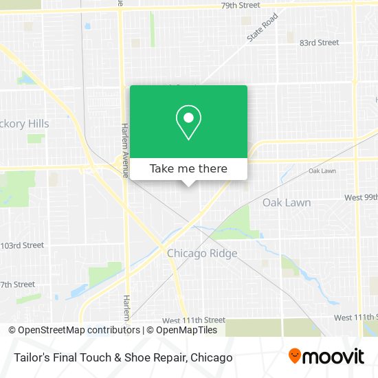 Tailor's Final Touch & Shoe Repair map