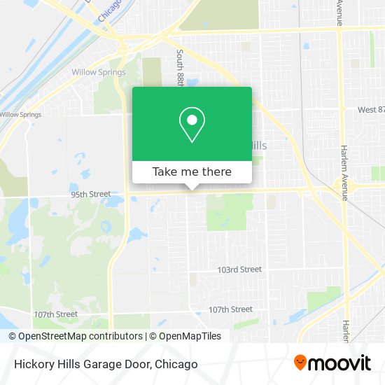 Mapa de Hickory Hills Garage Door