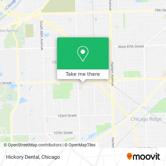 Hickory Dental map