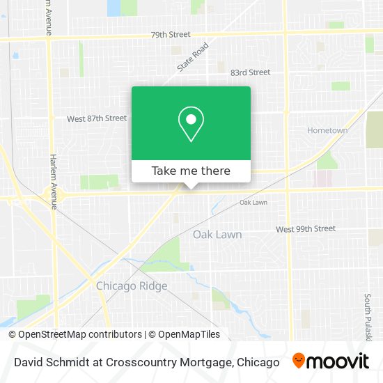 David Schmidt at Crosscountry Mortgage map