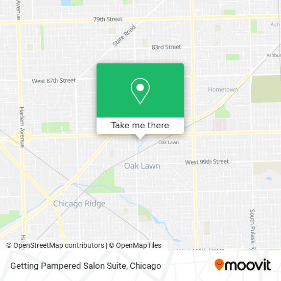 Getting Pampered Salon Suite map