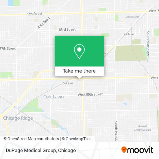 DuPage Medical Group map