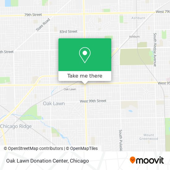 Oak Lawn Donation Center map