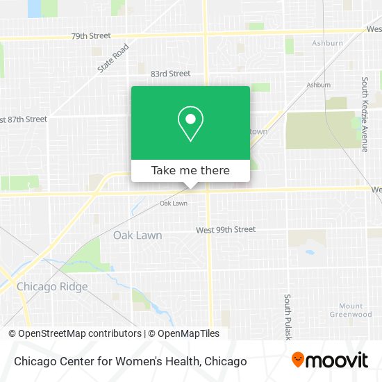 Chicago Center for Women's Health map