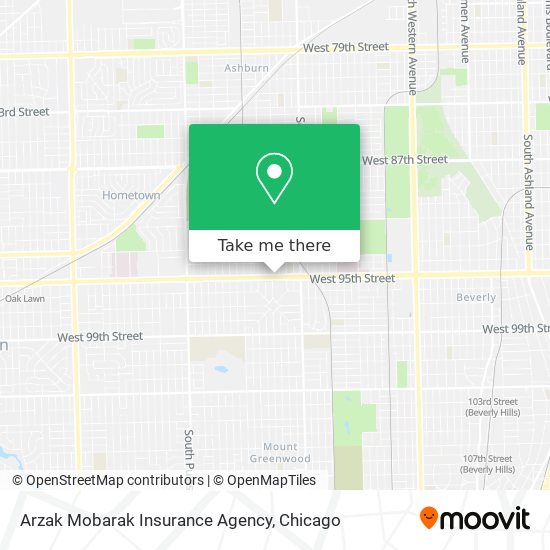 Arzak Mobarak Insurance Agency map