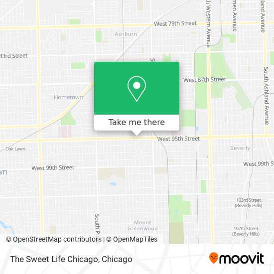 The Sweet Life Chicago map