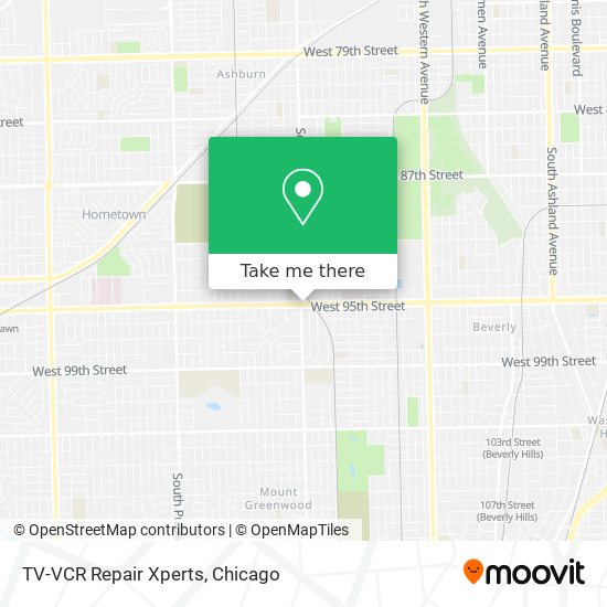 TV-VCR Repair Xperts map