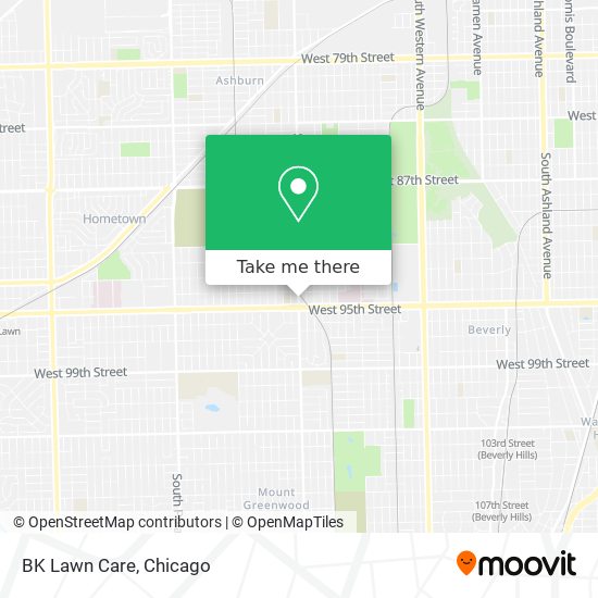 BK Lawn Care map