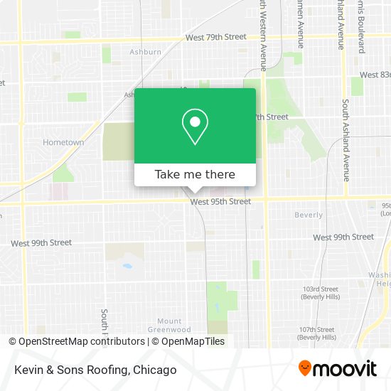 Mapa de Kevin & Sons Roofing