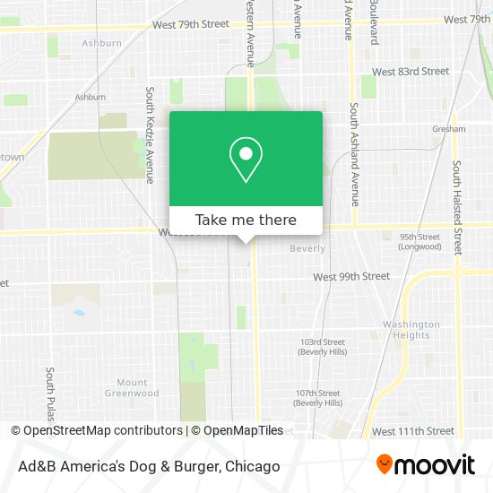 Mapa de Ad&B America's Dog & Burger