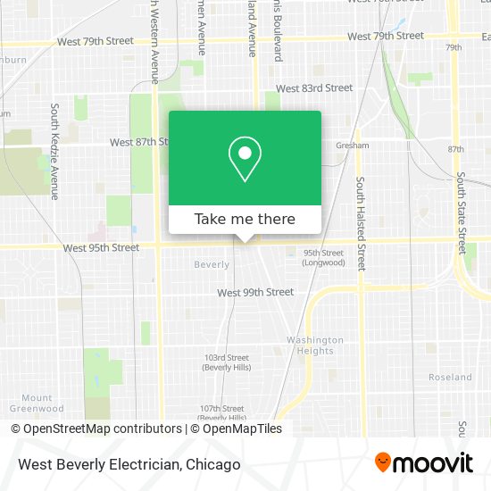 Mapa de West Beverly Electrician