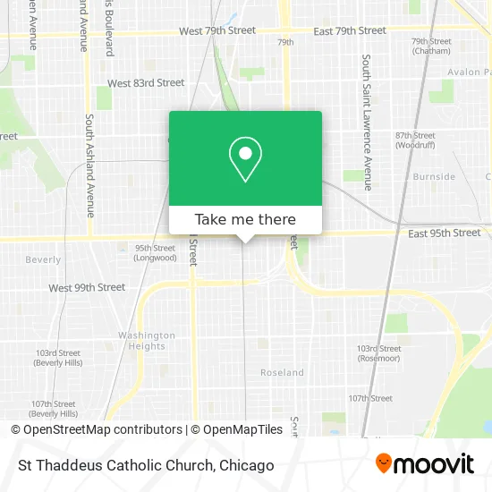 St Thaddeus Catholic Church map