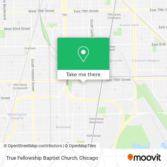 True Fellowship Baptist Church map
