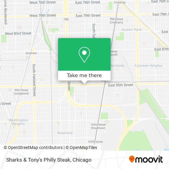 Mapa de Sharks & Tony's Philly Steak