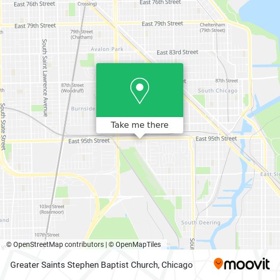 Greater Saints Stephen Baptist Church map