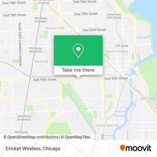 Mapa de Cricket Wireless