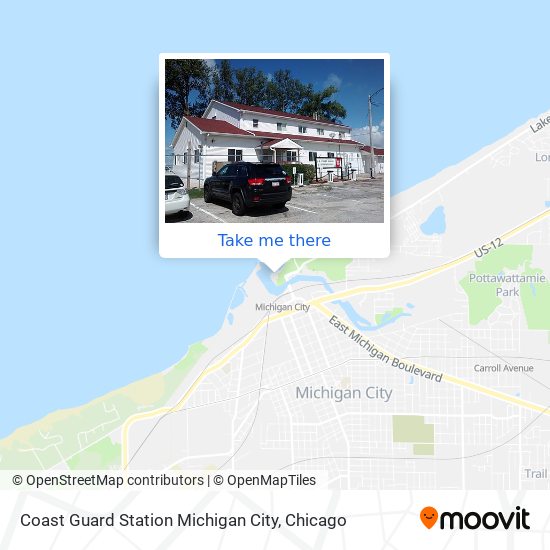 Coast Guard Station Michigan City map