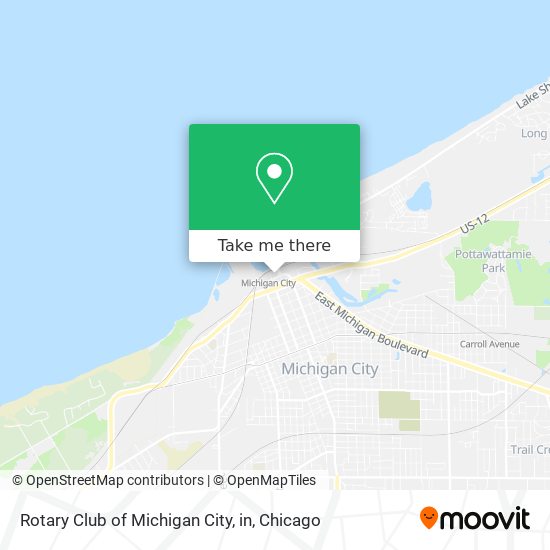 Rotary Club of Michigan City, in map