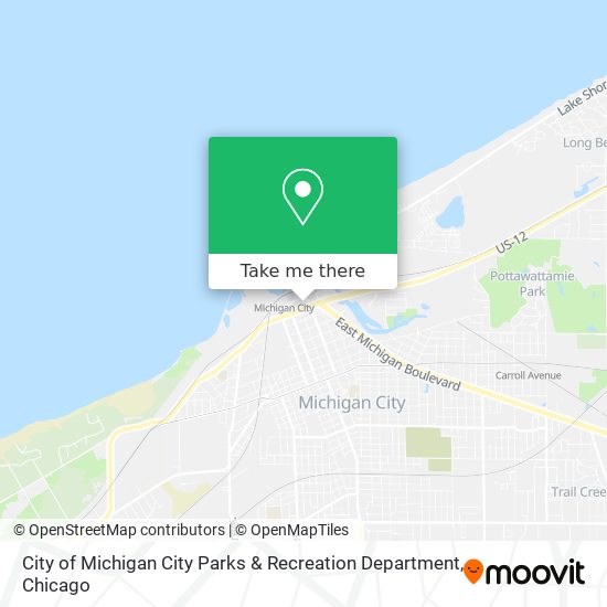 City of Michigan City Parks & Recreation Department map