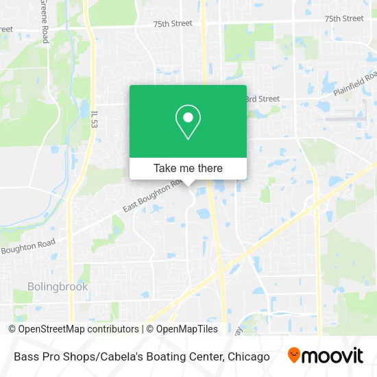 Bass Pro Shops / Cabela's Boating Center map