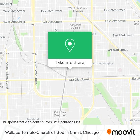 Mapa de Wallace Temple-Church of God in Christ