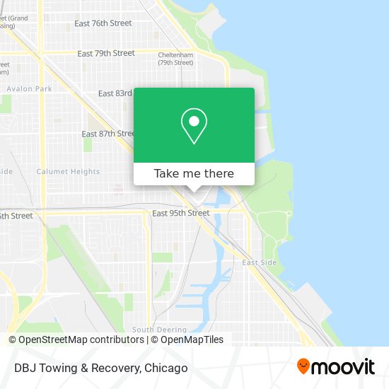 DBJ Towing & Recovery map