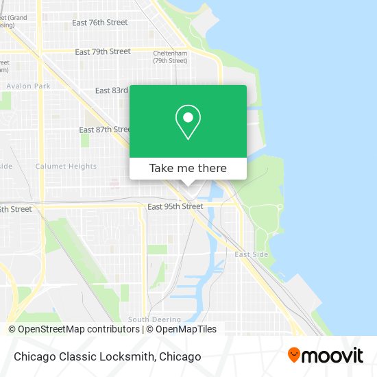 Chicago Classic Locksmith map