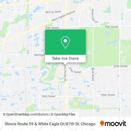 Illinois Route 59 & White Eagle Dr / 87th St map