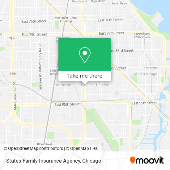 States Family Insurance Agency map