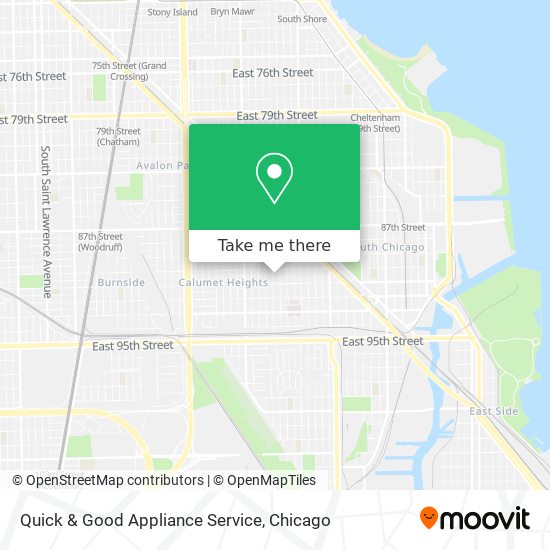 Quick & Good Appliance Service map