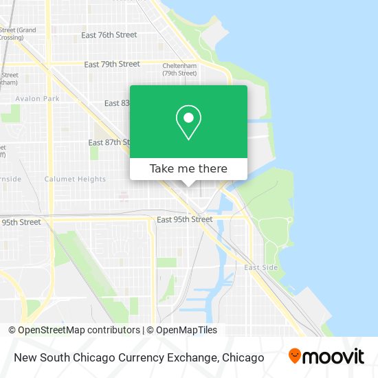 Mapa de New South Chicago Currency Exchange