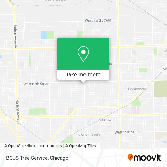 BCJS Tree Service map