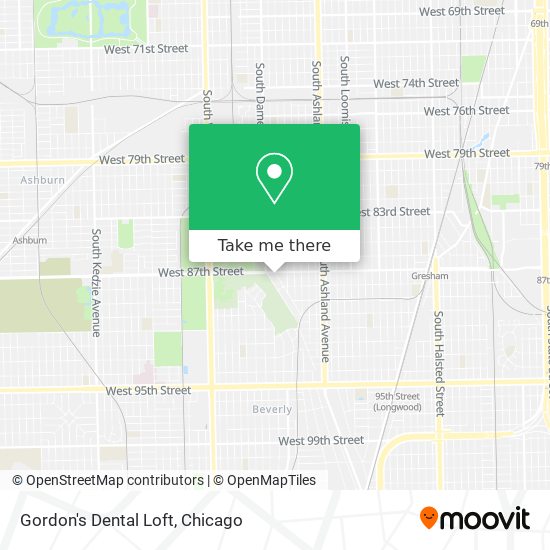 Gordon's Dental Loft map