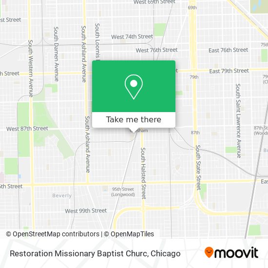 Mapa de Restoration Missionary Baptist Churc