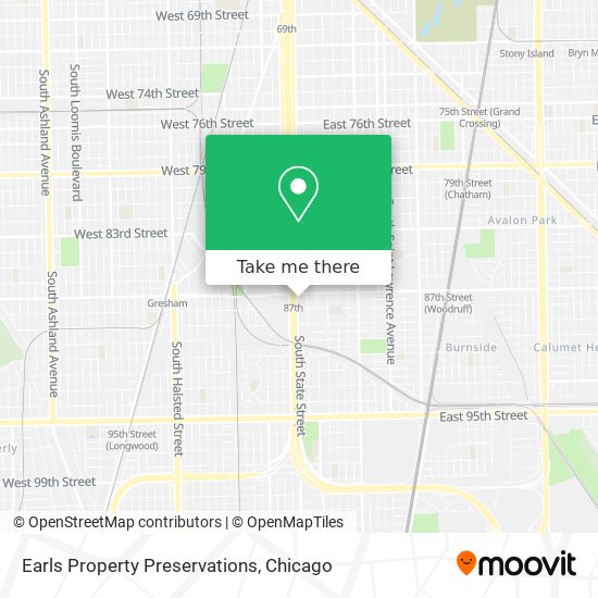 Earls Property Preservations map