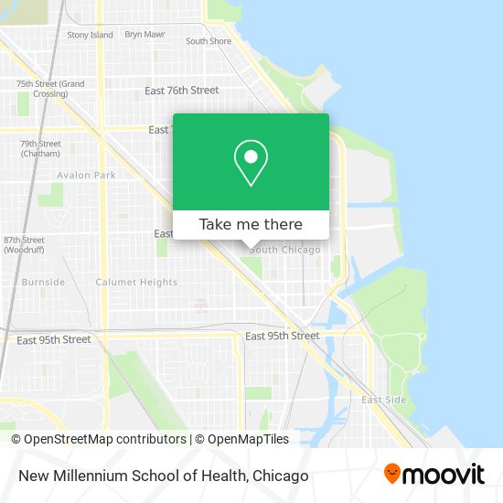 New Millennium School of Health map