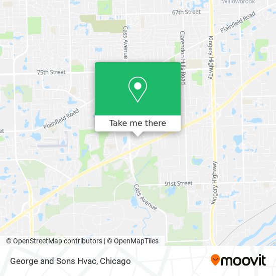 George and Sons Hvac map