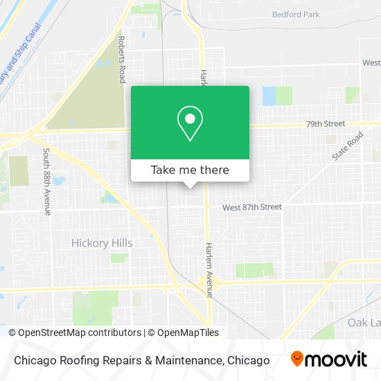 Chicago Roofing Repairs & Maintenance map