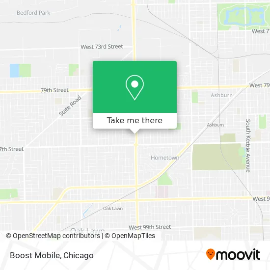 Boost Mobile map