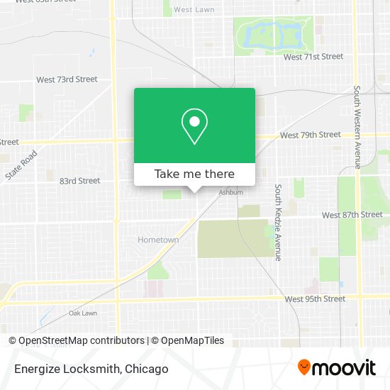 Energize Locksmith map