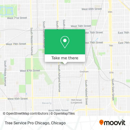 Tree Service Pro Chicago map