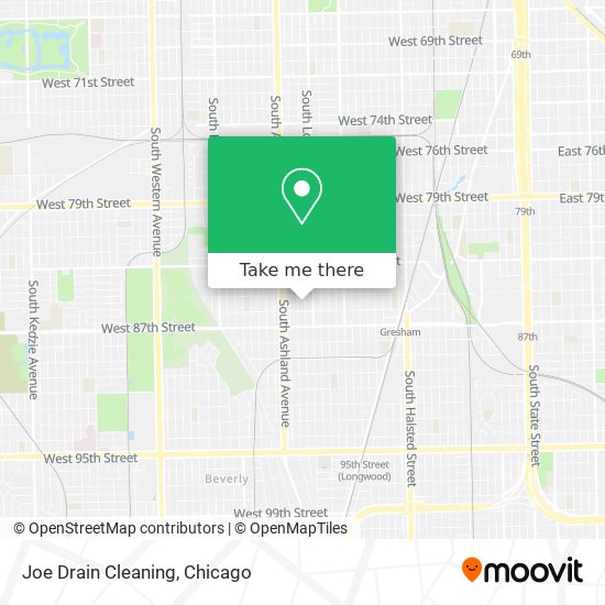 Joe Drain Cleaning map