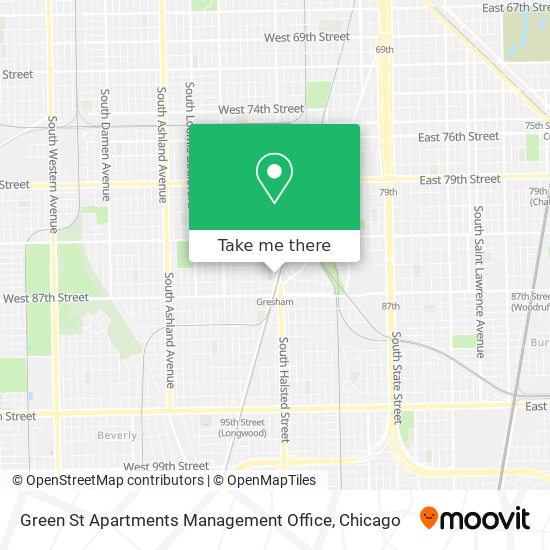 Mapa de Green St Apartments Management Office