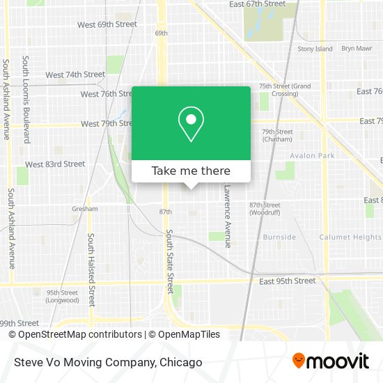 Steve Vo Moving Company map