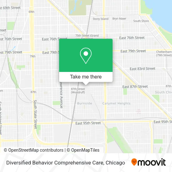 Diversified Behavior Comprehensive Care map