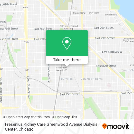 Mapa de Fresenius Kidney Care Greenwood Avenue Dialysis Center