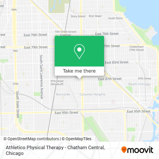 Athletico Physical Therapy - Chatham Central map