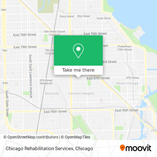 Mapa de Chicago Rehabilitation Services